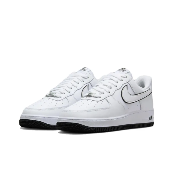 Air Force 1 '07 Low White Black Outline Swoosh - Dv0788-103 - Iconic - Image 3