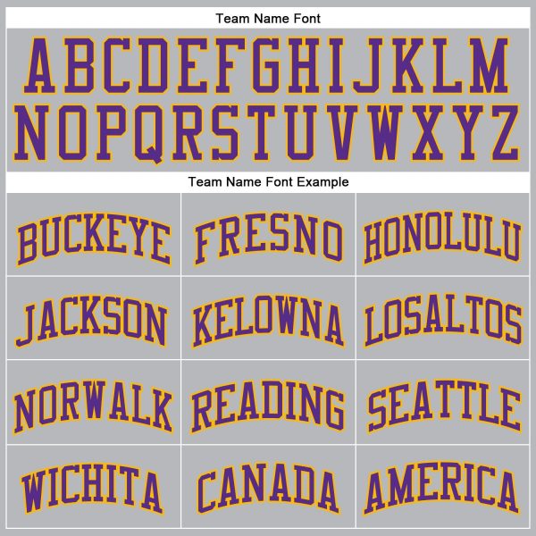 Gray Black Pinstripe Purple-Gold Authentic Personalized Basketball Jersey - Image 3