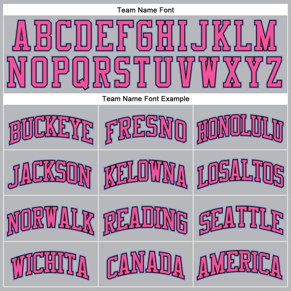 Gray Black Pinstripe Light Blue-Pink Authentic Personalized Basketball Jersey - Image 3