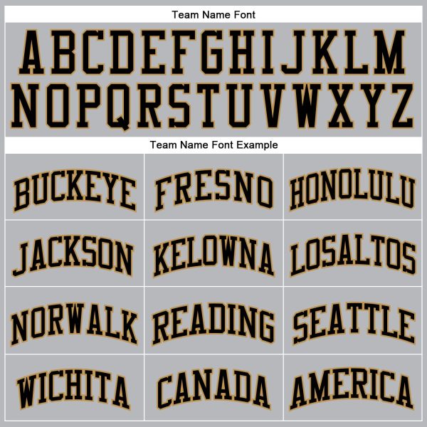 Gray Black Pinstripe Black-Old Gold Authentic Personalized Basketball Jersey - Image 3