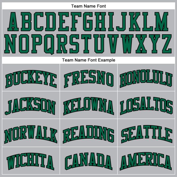 Gray Black Pinstripe Kelly Green Authentic Personalized Basketball Jersey - Image 3