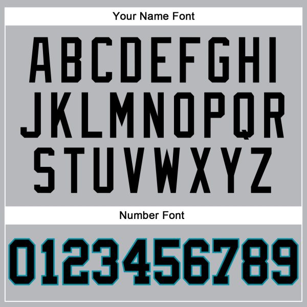 Gray Black Pinstripe Black-Teal Authentic Personalized Basketball Jersey - Image 4