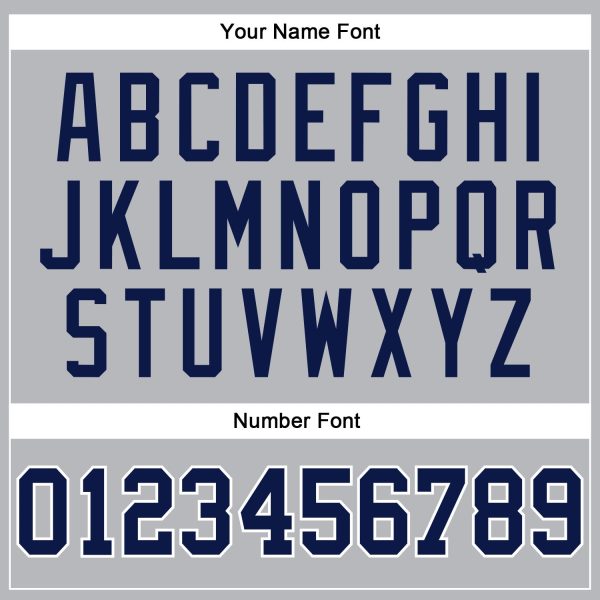 Gray Navy Pinstripe Navy-White Authentic Personalized Basketball Jersey - Image 4