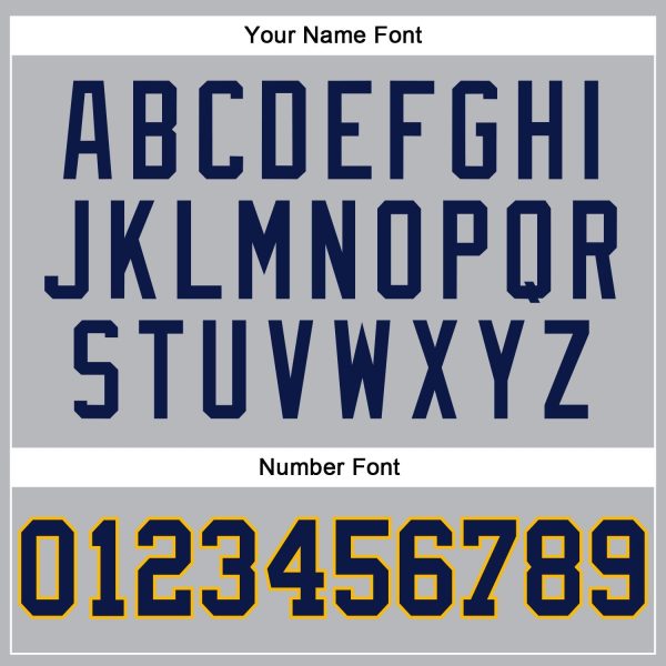 Gray Navy Pinstripe Navy-Gold Authentic Personalized Basketball Jersey - Image 4