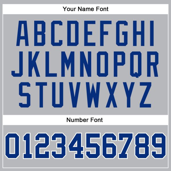 Gray Royal Pinstripe Royal-White Authentic Personalized Basketball Jersey - Image 4