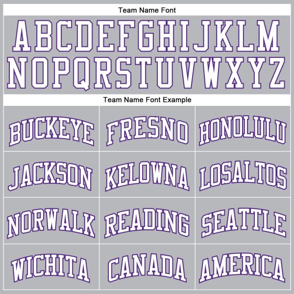 Gray White-Purple Authentic Throwback Personalized Basketball Jersey - Image 3