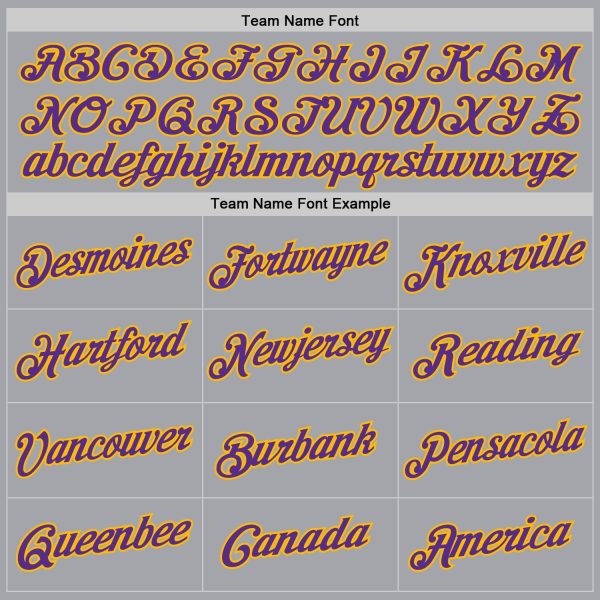 Gray Purple-Gold Authentic Throwback Personalized Basketball Jersey - Image 5