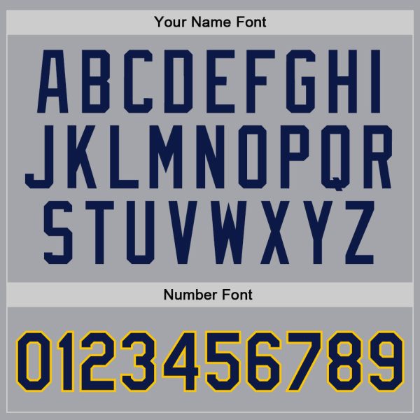 Gray Navy-Gold Authentic Throwback Personalized Basketball Jersey - Image 4