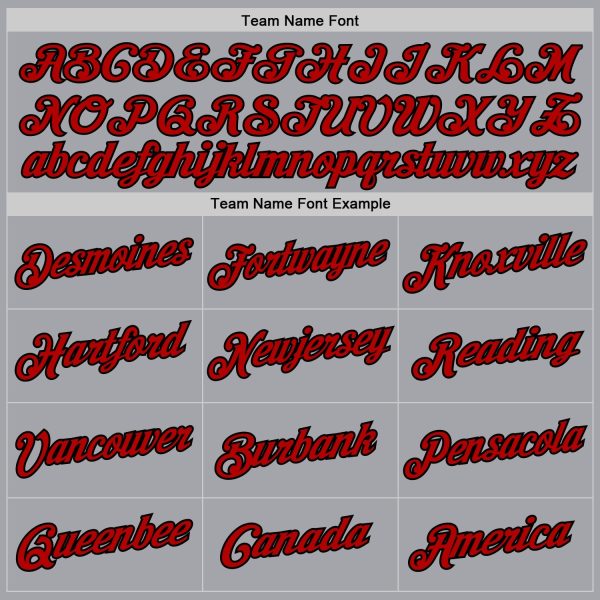Gray Red-Black Authentic Throwback Personalized Basketball Jersey - Image 5