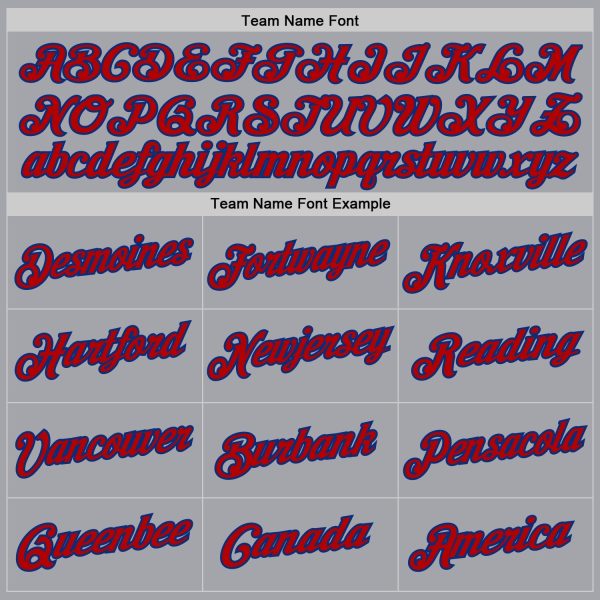 Gray Red-Royal Authentic Throwback Personalized Basketball Jersey - Image 5