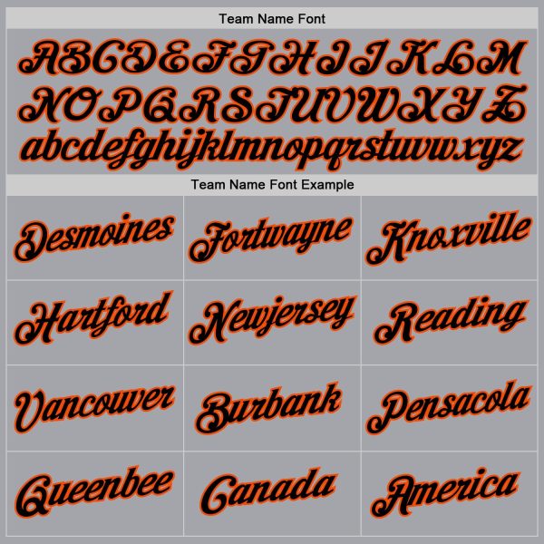 Gray Black-Orange Authentic Throwback Personalized Basketball Jersey - Image 5
