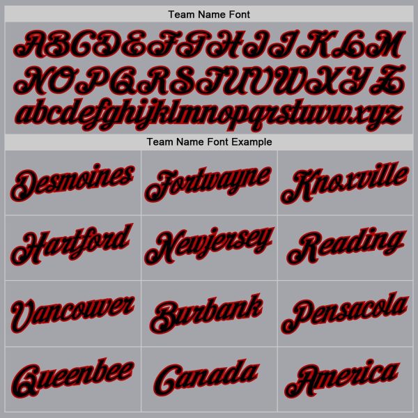 Gray Black-Red Authentic Throwback Personalized Basketball Jersey - Image 5