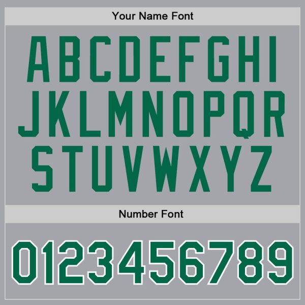 Gray Kelly Green-White Authentic Throwback Personalized Basketball Jersey - Image 4