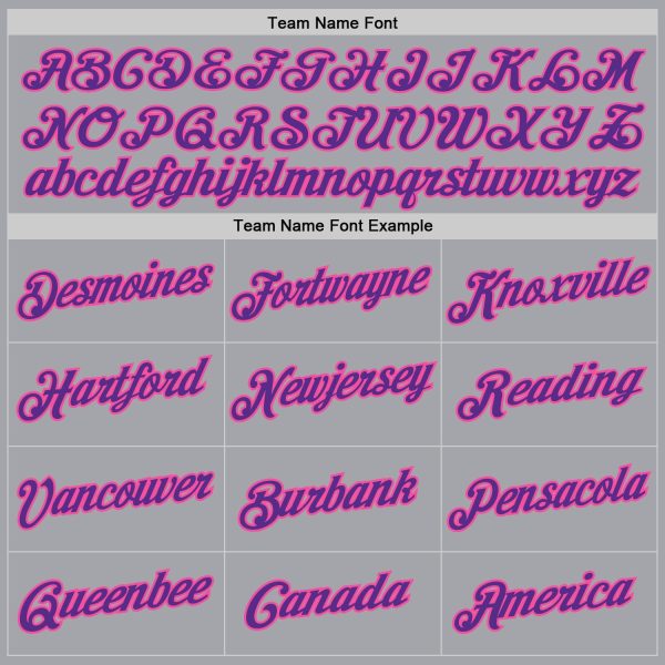 Gray Pink Purple-Black Authentic Throwback Personalized Basketball Jersey - Image 5