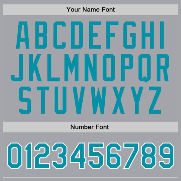 Gray Teal-White Authentic Throwback Personalized Basketball Jersey - Image 4