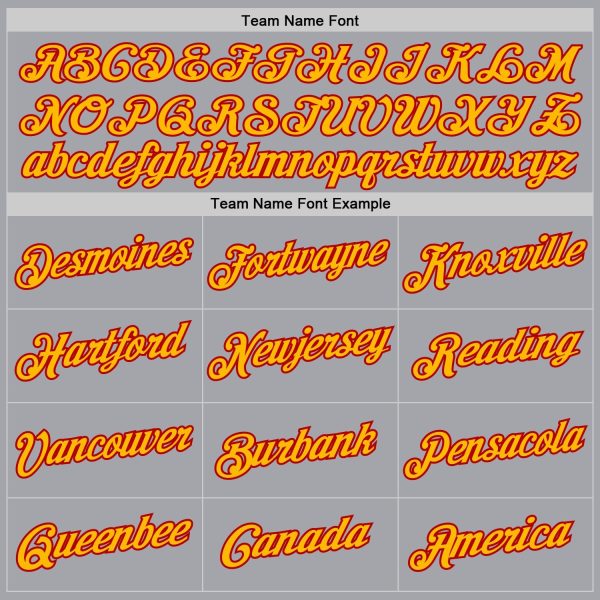 Gray Gold-Red Authentic Throwback Personalized Basketball Jersey - Image 5