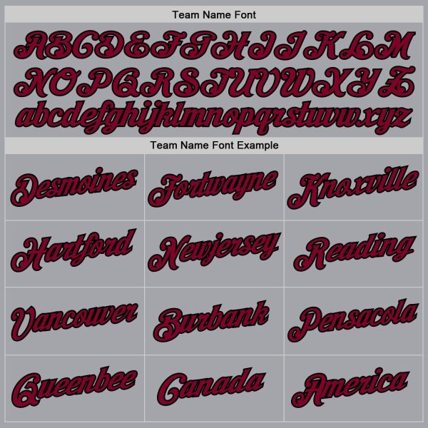 Gray Maroon-Black Authentic Throwback Personalized Basketball Jersey - Image 5