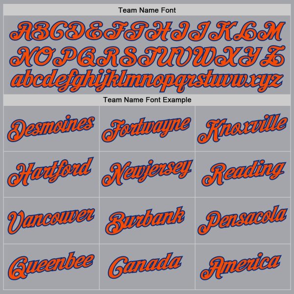 Gray Orange-Royal Authentic Throwback Personalized Basketball Jersey - Image 5