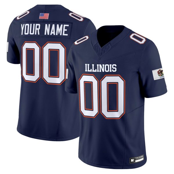 Illinois 2025 Personalized Football Jersey