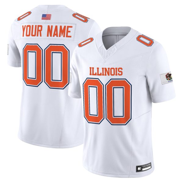 Illinois 2025 Personalized Football Jersey - Image 3