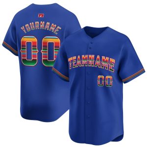 Royal Mexico Personalized Baseball Jersey