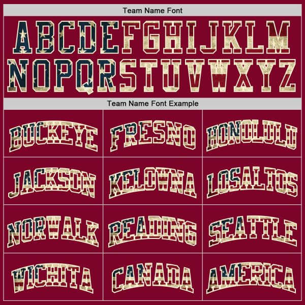 Maroon Vintage USA Flag-Cream Authentic Throwback Personalized Basketball Jersey - Image 3