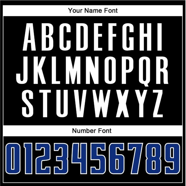 Black White Pinstripe Royal - White Personalized Basketball Jersey - Image 4