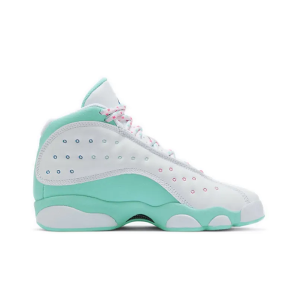 Air Jordan 13 Retro White Soar Green Pink GS - 439358-100 - Limited - Image 2