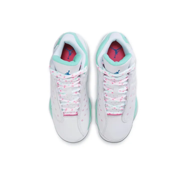 Air Jordan 13 Retro White Soar Green Pink GS - 439358-100 - Limited - Image 4