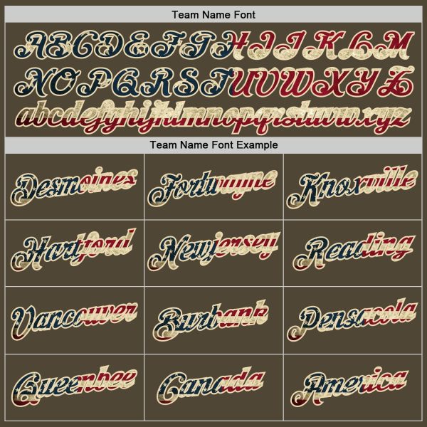 Olive Vintage USA Flag Cream-Red Authentic Throwback Salute To Service Personalized Basketball Jersey - Image 5