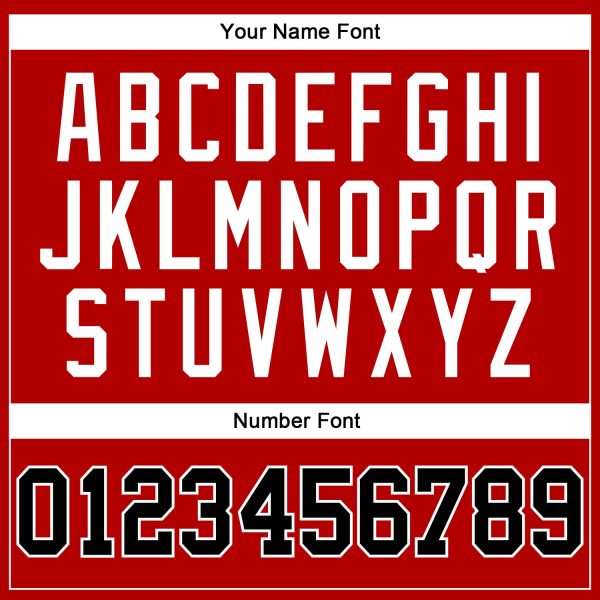Red Black Pinstripe Black-White Authentic Personalized Basketball Jersey - Image 4