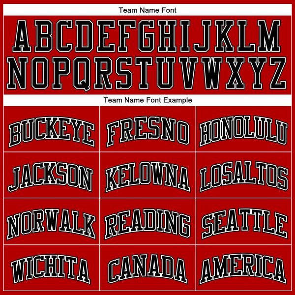 Red Black Pinstripe Black-White Authentic Personalized Basketball Jersey - Image 3