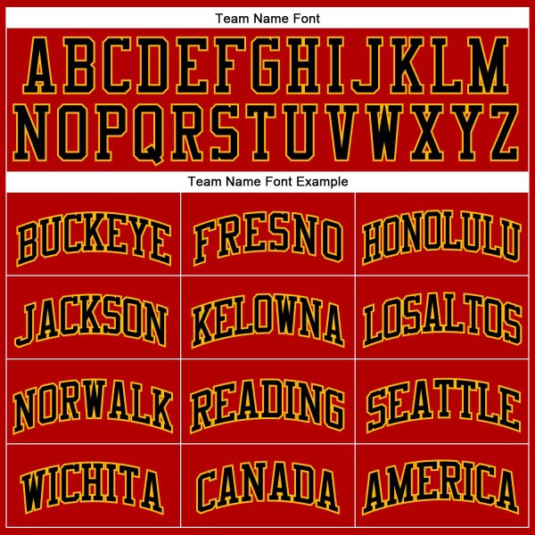 Red Black Pinstripe Gold-Black Authentic Personalized Basketball Jersey - Image 3
