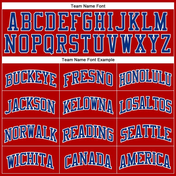 Red White Pinstripe Royal-White Authentic Personalized Basketball Jersey - Image 3