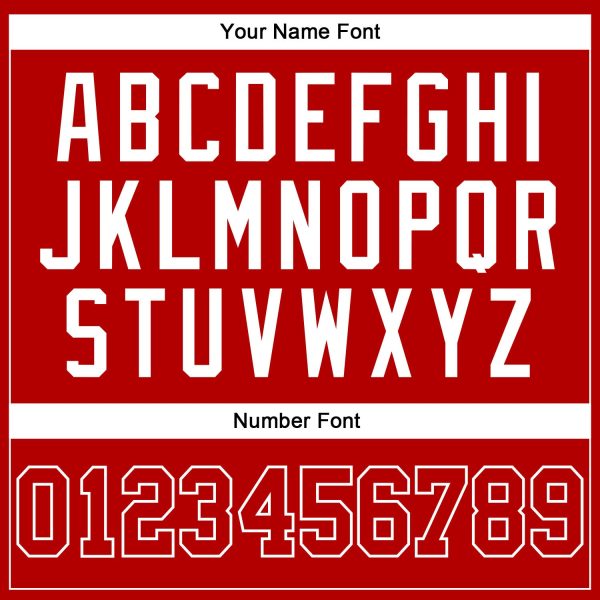 Red White Pinstripe Red-White Authentic Personalized Basketball Jersey - Image 4