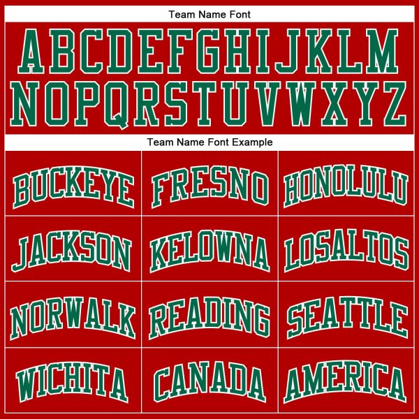 Red White Pinstripe Kelly Green-White Authentic Personalized Basketball Jersey - Image 3