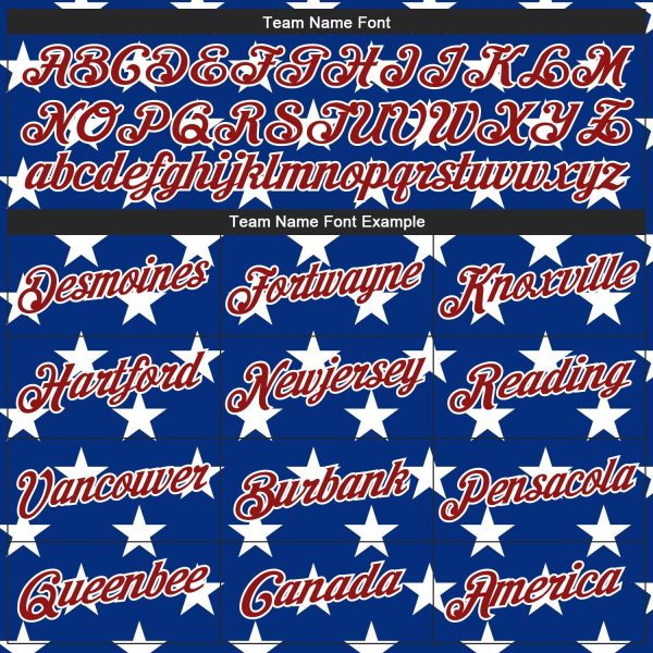 Royal Red-White 3D Pattern Design American Flag Authentic Personalized Basketball Jersey - Image 3