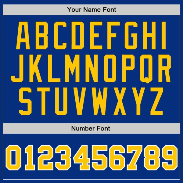 Royal Gold-White Authentic Throwback Personalized Basketball Jersey - Image 3