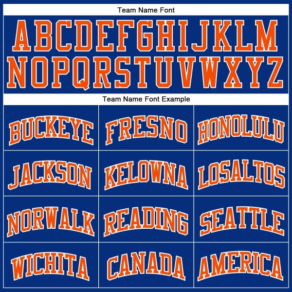 Royal White Pinstripe Orange-White Authentic Personalized Basketball Jersey - Image 3