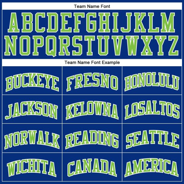Royal White Pinstripe Neon Green-White Authentic Personalized Basketball Jersey - Image 3