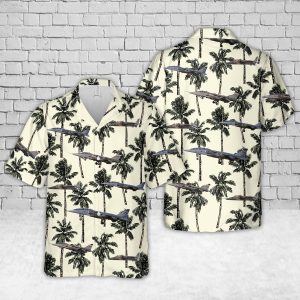 Royal Air Force Jaguar Hawaiian Shirt for Men ? Military Aircraft Design & Tropical Vibes, Perfect for Aviation Lovers