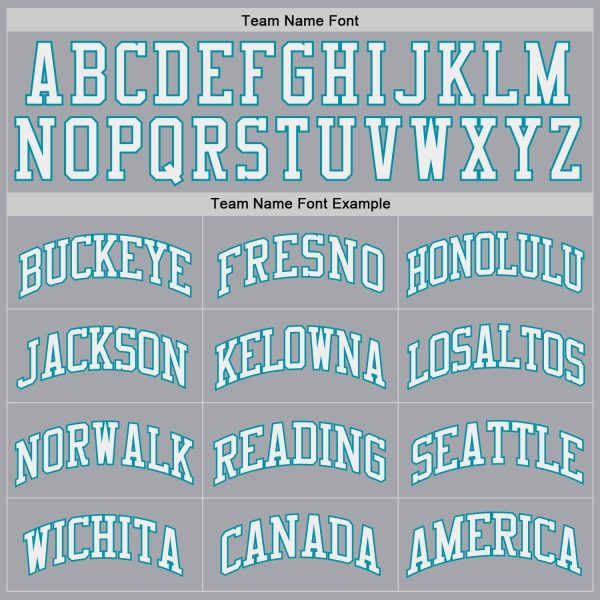 Gray White-Teal Authentic Throwback Personalized Basketball Jersey - Image 4