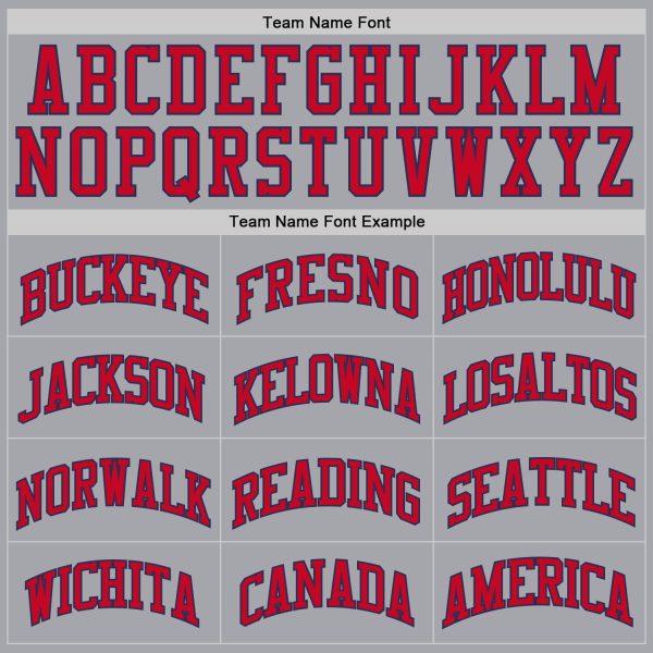 Gray Red-Navy Authentic Throwback Personalized Basketball Jersey - Image 4