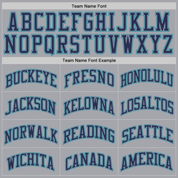 Gray Navy-Teal Authentic Throwback Personalized Basketball Jersey - Image 4