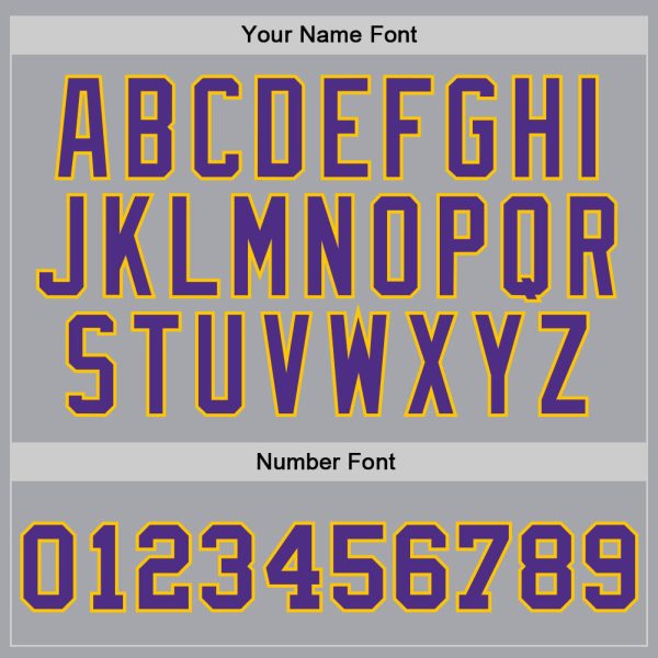 Gray Purple-Gold Authentic Throwback Personalized Basketball Jersey - Image 3