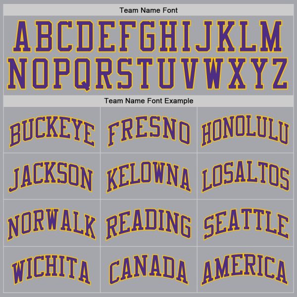 Gray Purple-Gold Authentic Throwback Personalized Basketball Jersey - Image 4