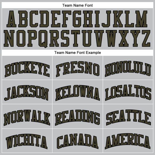 Gray Olive-Black Authentic Throwback Personalized Basketball Jersey - Image 3