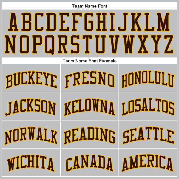 Gray Brown-Gold Authentic Throwback Personalized Basketball Jersey - Image 3