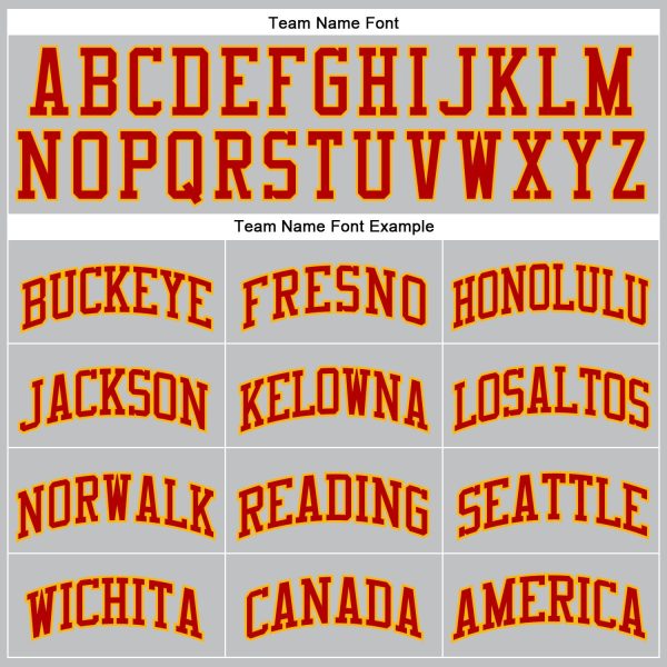 Gray Red-Gold Authentic Throwback Personalized Basketball Jersey - Image 3