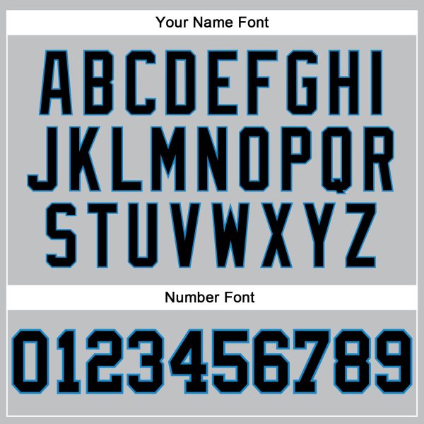 Gray Black-Blue Authentic Throwback Personalized Basketball Jersey - Image 4